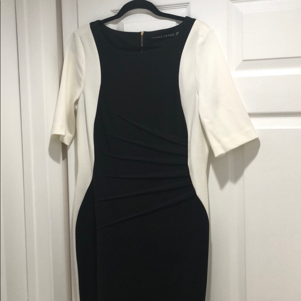 COPY - Ivanka Trump Black and White Dress